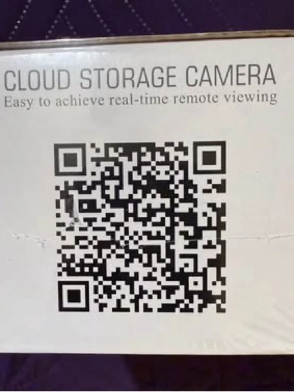 Cloud Storage Intelligent Camera 1080P Indoor Security Camera w/Motion Detection